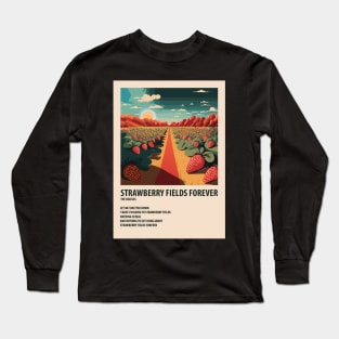 Strawberry Fields Forever Poster Long Sleeve T-Shirt